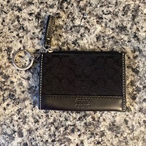 Black coach wallet/ coin holder